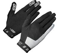 GripGrab Vertical InsideGrip Long Finger Professional MTB Gloves Un-Padded Anti-Slip off-Road Cycling Black And Arancione