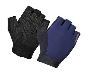 GripGrab WorldCup 2nd Edition Cycling Gel Padded Short Half Finger Shock-Absorbing MTB Anti-Slip Biking Gloves, Guanti da Ciclismo Estivi Unisex-Adult, Blu Scuro, XXL