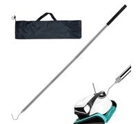 Griping Pool Vacuum Hook - 183 cm Pool Robot Retrieval Hook, Underwater Pools Cleaners | Accessori per piscine Ganci con asta telescopica | Strumento di recupero da giardino in acciaio inox per