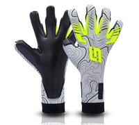 GRIPMODE Guanti da portiere da uomo Ultra Hybrid 2.0 - guanti portiere calcio a superficie di presa estesa e materiale superiore ultraleggero - guanti calcio Griptec® interno in latex - taglia 11