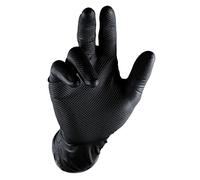 Grippaz QGR-B-XL Guanti da Lavoro, Nero, XL, Pezzi di 50