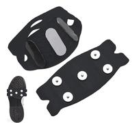 Gripper Spikes for Shoes - Manganese Steel Plate, 3 inch External Traaction Crampon, Weatherproof Outdoor Walking Component, Clear Polymer Fastener | Traction Tool for Ice & Snow