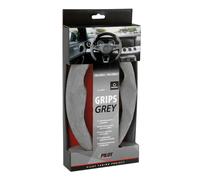 GRIPS COPRIVOLANTE SPORTIVO AUTO UNIVERSALE COPRI STERZO IN MICROFIBRA GRIGIO