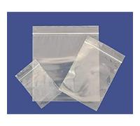 GRIPWELL® - Sacchetti di plastica trasparenti, riutilizzabili, con chiusura a cerniera, 18,7 x 18,7 cm, confezione da 100