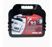 GRIPX7 - Catene da Neve 7mm | Montaggio Facile con Tensore Auto-bloccante | Omologate TÜV e GS | Compatibile con Varie Misure di Pneumatici, 7 MM Gruppo 80, Lega di Acciaio al Manganese