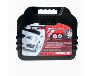 GRIPX7 - Catene da Neve 7mm | Montaggio Facile con Tensore Auto-bloccante | Omologate TÜV e GS | Compatibile con Varie Misure di Pneumatici, 7 MM Gruppo 100, Lega di Acciaio al Manganese