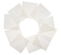 GRIRIW 10 Fogli Adesivi Perline Luminose Autoadesivi per Viso e Occhi, Materiale Sicuro, Senza Segni, 10 Fogli, Decorazioni per Nail Art e Chioma, per Donne