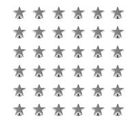 GRIRIW 100 Pezzi Rivetti a Stella Piatta in Lega Argento 12mm Stile Punk per Accessori di Abbigliamento e Artigianato della Pelle Buona Chiusura e Antiruggine