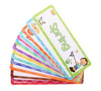 GRIRIW 16 Pezzi Carte Flash Inglese per Mesi e Strumento Didattico per Kindergarten e Educazione Domestica Migliora Vocabolario e Competenze Linguistiche