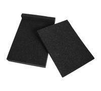 GRIRIW 2 Pezzi Cuscinetti in Spugna Nera per Isolamento Acustico | Assorbimento del Rumore, Configurazioni Multiple, Superficie Antiscivolo, per Cassa Voce e Studio Domestico