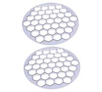 GRIRIW 2 pezzi Stampo per Ravioli Cinesi Manuale Pressa Dumpling Piccola in Lega con Macchinetta per Ravioli Mini Shells e Biscotti Strumento Facile da Usare per Cucina Casalinga e