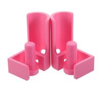GRIRIW 2 Pezzi Supporto per Tela Diamantata, Supporto per Tela Arrotolabile, Plastica, Rosa, Portatile, Mantiene l'Opera Piatta, per Artisti, per Creazione, Morsetti da Tavolo Fino a 3cm
