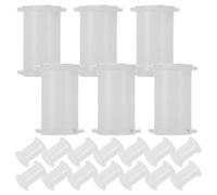 GRIRIW 20 Pezzi Asse per Ruota Pressione Nastro Cassette in Plastico Bianco Resistente All'usura per Riparazione e Manutenzione Professionale di Registratori