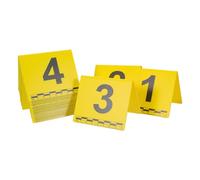 GRIRIW 20 Pezzi Marcatore per Prove Giallo in Plastica Leggero e Resistente per Scena del Crimine e Investigazioni Accurate