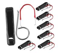 GRIRIW 20 set Strumenti Rimozione Copridadi Ruota Auto Ganci Resistenti in Plastica e Acciaio Inox per Smontaggio Viti Copri Bulloni e Compatto per Manutenzione Veicoli Facile e Veloce