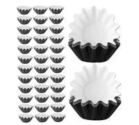 GRIRIW 200 Pezzi Pz Protettiva per Cera Riutilizzabile Vaschette Anti-Perdita Resistenti al Calore per Scaldacandele Profumate Nero Spesso per Uso e Professionale