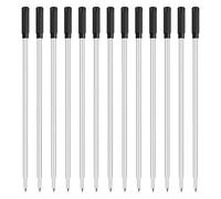 GRIRIW 200 Pezzi Ricariche Penna Sfera Nere Punta Media in Metallo Compatibili con Penne Cross per Scrittura Liscia e Sostituibile