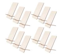 GRIRIW 25 Pezzi Supporto per Telefono in Legno Massello Mini Portatile da Scrivania, Porta Cellulare senza Stampa Confezione da 25 Pezzi, Sostegno Sicuro per Dispositivi Elettronici,