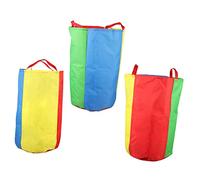 GRIRIW 3 Pezzi Sacchi da Corsa per Sacchi Resistenti per Giochi Allaperto Materiale Durevole e Cuciture Rinforzate per Psicomotricità e attività Ludiche