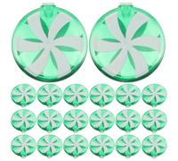 GRIRIW 30 Pezzi Paralume Decorativo a Forma di Caramella per LED 5mm Verde | Luci a Stringa, Uso Interno ed Esterno, Riutilizzabile, Installazione Facile, Adatto a Eventi Natalizi