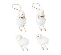 GRIRIW 4 Decorazioni A Forma Di Pecora Per Pasqua Da Appendere Al Tavolo Da Pranzo Ciondolo A Forma Di Pecora