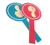 GRIRIW 4pezzi Palette Di Voto Riutilizzabili Giù Schede Di Valutazione Portatili in Schiuma Per Ambienti Didattici e Giochi Materiale Flessibile e Duraturo Per Valutazione