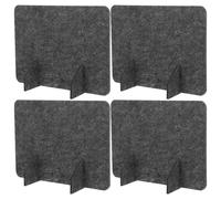 GRIRIW 4pezzi Pannello Divisorio da Scrivania in Feltro per Aule e Uffici Partizione Indipendente per Privacy Durante Gli Esami o Lavoro Divisore da Tavolo Facile da Pulire e Resistente