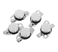 GRIRIW 5 Pezzi Interruttore di Temperatura Ksd301 50°c 10a 250v Normalmente Chiuso, Termostato di Controllo Termico in Metallo e Plastica, per Dispenser D'acqua e Forno a Microonde,