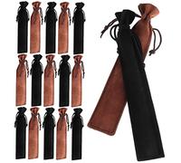 GRIRIW 50 Pezzi Astucci Per Penne in Velluto Coulisse, Borse Portapenne Singole Per Scuola e Ufficio, Custodie Organizer Per Penne Sottili, Protezione e Comoda Chiusura Per Studenti e Professionisti