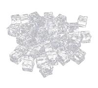GRIRIW 50 Pezzi Ghiaccio simulato Ghiaccio Finto Chiaro cubetto di Ghiaccio Girare Piccolo Finti Oggetti di Scena per cubetti di Ghiaccio cubetti di Ghiaccio acrilici Acrilico Transparent