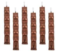 GRIRIW 6 Bastoncini di Cera per Sigillo con Stoppino, Ceralacca Antica Multiuso per Decorazioni Natalizie, Inviti e Lettere, Kit Versatile per Sigilli Artigianali