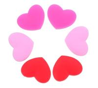 GRIRIW 6 Pezzi Ammortizzatori Vibration Dampener per Racchetta da Tennis Forma di Cuore in Silicone Colori Rosso e Rosa Assorbitori Vibrazione per Controllo e Comfort Durante Gioco