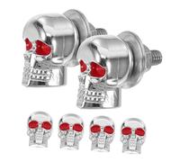 GRIRIW 6 pezzi Viti Decorazione Targa Argento Viti per con Testa Accessori Resistenti per Finitura Alta e Design Unico