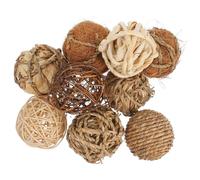 GRIRIW 9 Pezzi Palle Decorative Rustiche in Foglie di Vite per Vasi, Sfere Sferiche da 2,8 Pollici Resistenti e Adatte Come Riempitivi per Centrotavola e Decorazioni la Stili Multipli