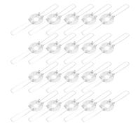 GRIRIW Accessorio per Lamp Cover Supporto Paralume in Ferro 2 Forchette Clip a Molla 20 Pezzi per Lampade da Soffitto e Lampadari Bianco