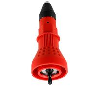GRIRIW Adattatore Rivettatrice Elettrica Rosso per Trapano Conversione per Inserti Rivetti Accessorio Resistente e Preciso per Lavori di Fissaggio Professionali