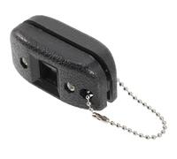 GRIRIW Affilalame per Pattini da Ghiaccio Portatile Nero Strumento Professionale Regolabile per Affilare Lame di Hockey e Pattinaggio Artistico Antiscivolo e Durevole con Catena per