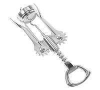 GRIRIW Apribottiglie Leva in Acciaio Inossidabile per Vino e Birra Strumento Manuale Multifunzionale Leggero e Compatto per Feste Facile da Usare e Portatile