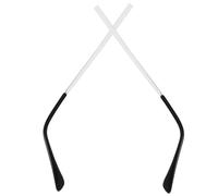 GRIRIW Aste Occhiali Ricambio in Metallo Argento, 1 Paio, Comode da Indossare e Alleviano la Pressione Sulle Orecchie, Adatte a Montature