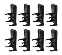 GRIRIW Base Adattatore per Luce Casco da Saldatura 8 Pezzi in Plastica Nera 6,3x6x2,8cm per Supporto Faro Casco e Montaggio Testa, per Operazioni Multi Ambiente e Uso Fai-da-te