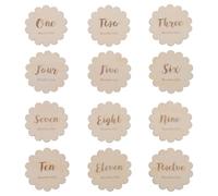 GRIRIW Carte Commemorative Set 12 Pezzi per Ragazzo Ragazza in Legno