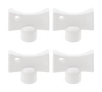 GRIRIW Chiave per Valvole Termosifoni 4 Pezzi in Abs Bianco per Spurgo Efficiente e Semplice Installazione per Operazioni di Sfiato Radiatori e Riscaldatori