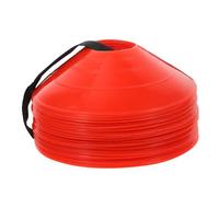 GRIRIW Coni Calcio con Cinghie Marcatori Allenamento Resistente Segnalatori per Preparazione e Agilità Calcio Colore Rosso Vivace