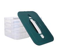 GRIRIW Contenitore Porta Uova in Plastica Impilabile con Coperchio per Frigorifero Organizer Porta Uova con 54 Scomparti Conservazione Compatta e Protezione Anti Rottura per Famiglia