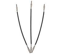 GRIRIW Cordoncini per Coda Violino 4/4 in Filo d'Acciaio Nero 3 Pezzi per Sostituzione e Connessione Stabile dello Strumento Musicale