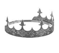 GRIRIW Corona Vintage da Uomo in Metallo Semplice per Celebrazioni e Matrimoni, Accessorio Elegante per Costume e Cosplay da Re o Principe
