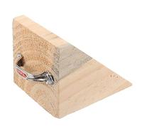 GRIRIW Cuneo Blocca Ruota in Legno e Ferro per Veicoli e Pneumatici, Portatile e Facile da Installare, per Viaggi e Parcheggio Sicuro