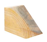 GRIRIW Cuneo Blocca Ruota per Veicoli in Legno e Ferro Beige, Riutilizzabile e Comodo per Viaggi, Accessorio Stabilizzatore per Pneumatici di Camper e Roulotte