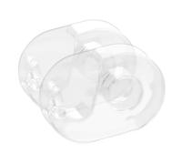 GRIRIW Dispenser per Nastro Adesivo da Ufficio 2 Pezzi, Distributore Comodo e Leggero Taglierina Portatile in Plastica Trasparente, Accessorio Scrivania per Casa, Scuola e Progetti