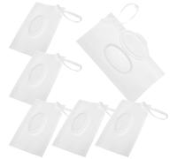 GRIRIW Dispenser per Salviettine Umidificate per Design a Coperchio a Ribalta, Materiale Eva, 6 Pezzi, Maniglia Rinforzata e Struttura da Appendere, per Viaggi